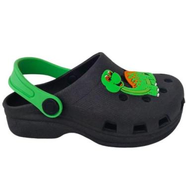 Imagem de Sandália Babuche Infantil Masculina Dinossauro Chinelo Papete Menino L