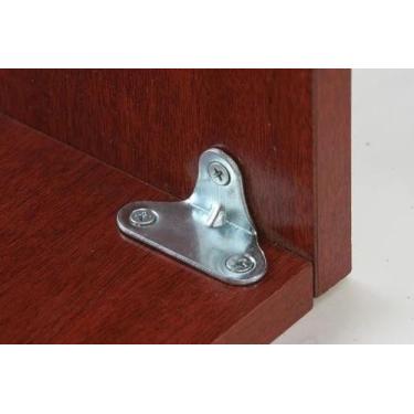 Imagem de Cantoneira 722 P/fixar Moveis 3 Furos C/ 40 Unidade (zincada - comerci