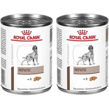 Imagem de Kit 2 Unidades Ração Úmida Hepatic 420g Lata Royal Canin