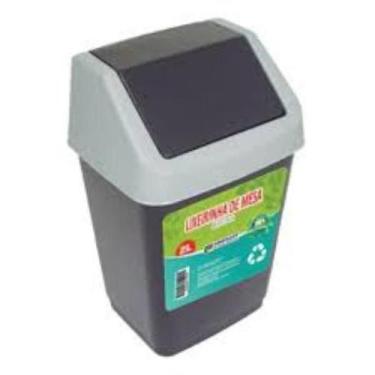 Imagem de Lixeira de mesa basculada 2l arqqplast - Casa Limpa 