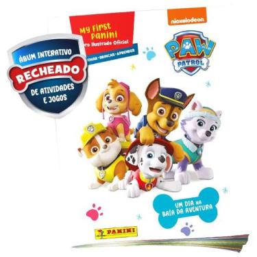 Imagem de Meu Primeiro Album De Figurinhas Patrulha Canina Com Atividades +3anos