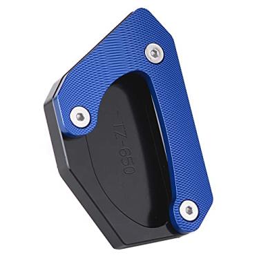 Imagem de Placa de Extensão do Suporte Motocicleta para V STROM 650XT DL650 2004-2020 Suporte de Alumínio Oy Substituição Porta do Suporte Lateral Extensor Almofada Porta do pé