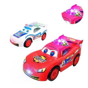 Imagem de Brinquedo Menino Carrinho De Polícia Com Luzes 3d Som Luz - LIZ BABY T