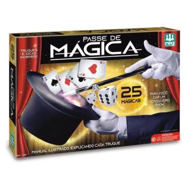 Imagem de Kit de Mágica Passe de Mágica 25 Truques Nig