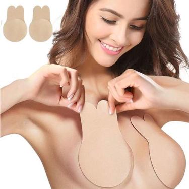 Imagem de Sutiã Adesivo Silicone Levanta Seio Invisível orelha coelho - GIGA, G,
