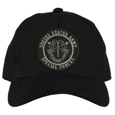 Imagem de Boné Kaluapa Us Army Special Force, Preto, Unissex, Único