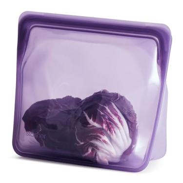 Imagem de Stasher Mega saco de silicone premium reutilizável para armazenamento de alimentos, ouriço-do-mar, micro-ondas, sous vide, lavável na máquina de lavar louça, forno e freezer, livre de BPA, sem