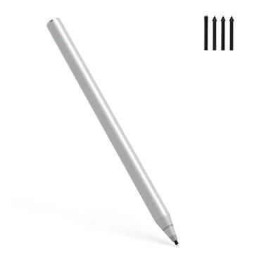 Imagem de Caneta Stylus Bluetooth 4.2 para laptop Microsoft Surface Pro 9/8/X/7/6/5/4/3 e outros tablets com sensibilidade de pressão e inclinação 4069, rejeição da palma da mão, design magnético (prata)