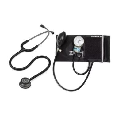 Imagem de Estetoscópio Littmann Classic lll + Esfigmomanômetro Pamed - Cores Var