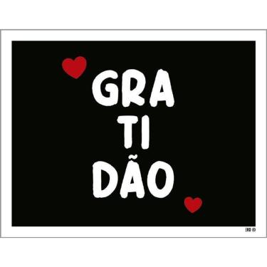 Imagem de Kit 3 Placas Decorativa - Gratidão