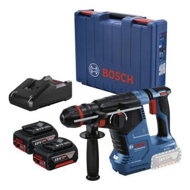Imagem de Martelete perfurador Rompedor Bosch 18v GBH 187-Li Brushless Com Malet