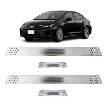 Imagem de Soleira para Porta Lateral Tuning Esportiva para carros 4 Portas (ABS)