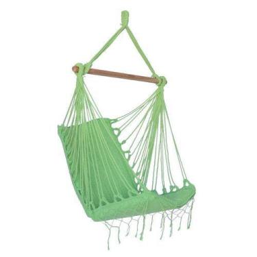 Imagem de Rede Cadeira Balanço Teto Suspensa Acolchoada Reforçada Varias Cores -