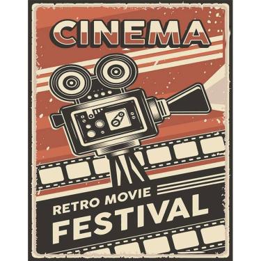 Imagem de Placa Decorativa - Cinema Retro Festival 36X46