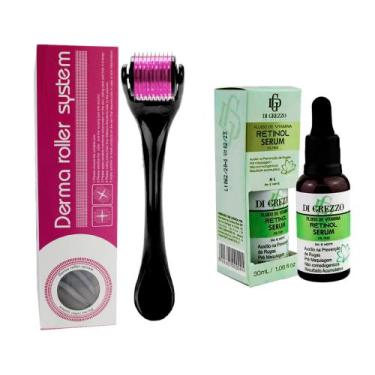 Imagem de Kit Microagulhamento: Dermaroller Profissional + Sérum Facial de Retin