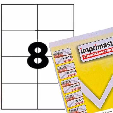 Imagem de Etiqueta Adesiva Imprimaster A4 105,0mm X 74,25mm 8 etiquetas folha - 