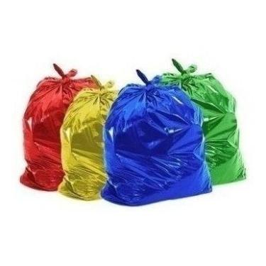 Imagem de Saco De Lixo 20 Litros Colorido 4 Pacotes C/100 De Cada Cor - HIGIPACK