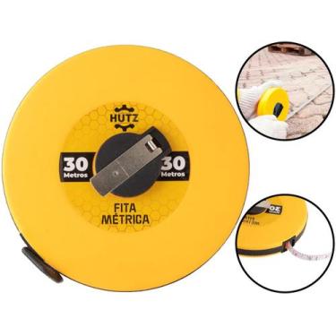 Imagem de Fita Métrica Trena 30 Metros Fibra De Vidro Longa Tipo Caixa Fechada C