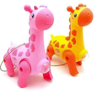 Imagem de Girafa Brinquedo Infantil  Dançante Robô Som Luz Crianças Bebe - ABX, 