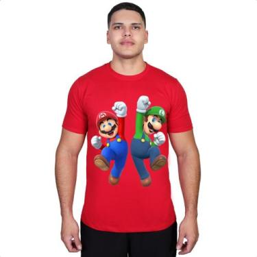 Imagem de Camiseta Super Mario Gamer Personalização Envio Imediato Top - Cassio 