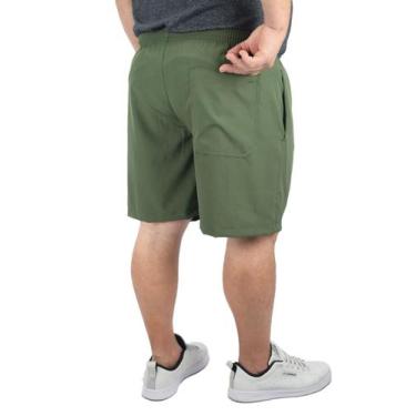 Imagem de Short Bermuda Tactel Elastano Extra Grande Plus size Liso - Genérico, 