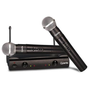 Imagem de Microfone Profissional Quanta QTMIC-103 Wireless Preto