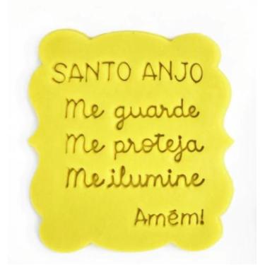 Imagem de Cortador Biscoito Batizado Santo Anjo 7CM - Embody 3d