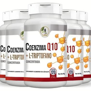 Imagem de KIT C/5 Un. Coenzi ma Q10 Ubiquinona + L Triptofano 120 Cápsulas - Fit