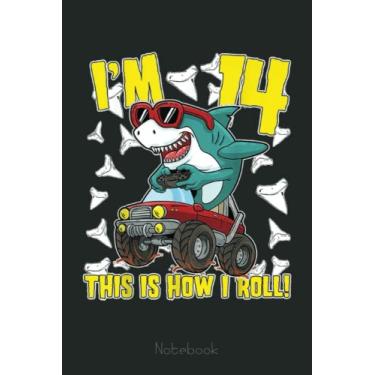 Imagem de 14 Years Old 14th Birthday Monster Truck Dinosaur Shark Gift Notebook: Funny Monster Trucks Gifts for Kids Great Kids Appreciation Thank Gag Gifts for Girls Toddler Boys Dad Mom