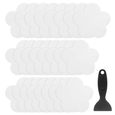 Imagem de HARFINGTON 24 peças adesivos antiderrapantes para banheira, chuveiro, piso, 8,4 cm, antiderrapante, adesivo, fita, pétala, decalques, com raspador para banheiro, cozinha, banheira, degraus, escadas,