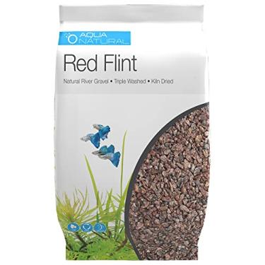 Imagem de AquaNatural Substrato de cascalho Red Flint 9 kg para aquascaping, aquários, vivariums e terrários 4-6 mm