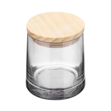 Imagem de HARFINGTON 1 conjunto de copos de uísque 241 g pedras transparentes copos de uísque com tampa de madeira para rum copos de vidro à moda antiga coquetéis cerveja em casa bar aniversários de casamento,