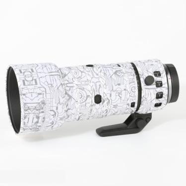 Imagem de CHASING BIRDS Revestimento de lente impermeável camuflado para Canon RF 70-200 mm F2.8 L é USM Z capa protetora de lente à prova de chuva (branco elétrico, com RF 1,4X)