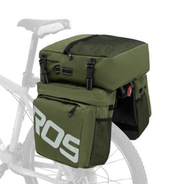 Imagem de Roswheel Bolsa de bicicleta, acessórios para bagageiro traseiro de bicicleta, bolsa de 50 L, impermeável, para bicicleta elétrica, montanha, para ciclismo, viagens e viagens