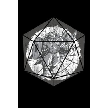 Imagem de Norseman Viking D20 - Notebook about Nordic Mythology: DIN A5 (6x9) notebook for roleplaying enthusiasts and pen and paper RPG fans with 120 lined pages and days of the week for the diary function