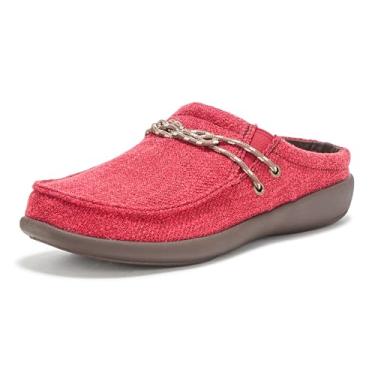 Imagem de REVITALIGN Siesta Carrick Mule feminino, Vermelho, 9.5 Wide