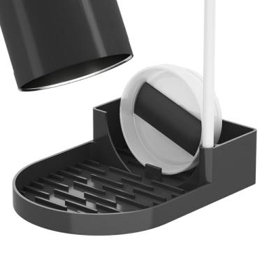 Imagem de NiHome Prateleira de secagem de garrafa de água de silicone para copos Stanley de 590 a 1,18 ml, canecas, taças de vinho, suporte compacto portátil para secadora de copos com base antiderrapante para