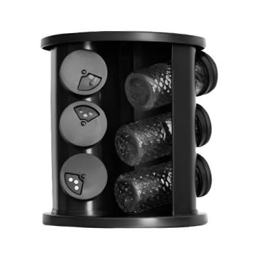 Imagem de Porta Condimentos Giratório 9 Potes Diamond Com Adesivos - Belovidro, 