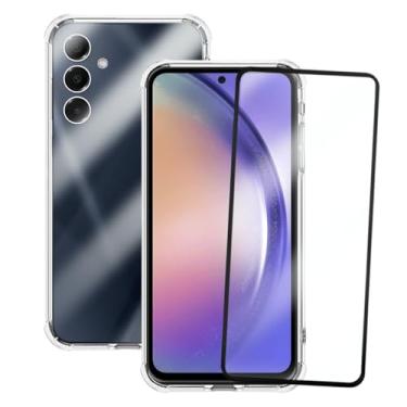 Imagem de Kit Capinha Capa Antiqueda Compatível com Samsung Galaxy A54 5G + Película de Vidro 3D