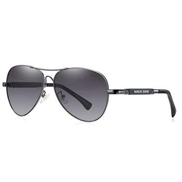 Imagem de Óculos de Sol Masculino Barcur Estilo Aviador Clássico Piloto Polariza