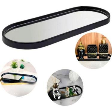 Imagem de Bandeja Espelhada Decorativa 2 Em 1 Espelho Parede E Bancada - Casa Mu