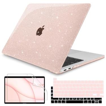 Imagem de Teryeefi Capa para MacBook Pro de 13 polegadas M2 M1 2022 2020 206-2019 versão modelo A2338 A2289 A2251 A2189 A1989 A1706, capa rígida + capa de teclado para MacBook Pro Touch Bar de 13 polegadas,