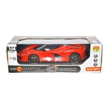 Imagem de Carro Controle Remoto Sem Fio Sport Recarregável Vermelho - DM TOYS