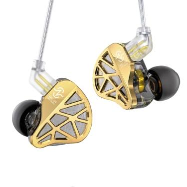 Imagem de ccz Nocturne in Ear Monitors IEM Earbuds, driver híbrido 1DD 1BA para jogos, fones de ouvido com fio aprimorados para graves, fones de ouvido intra-auriculares para estúdio Singers (sem microfone