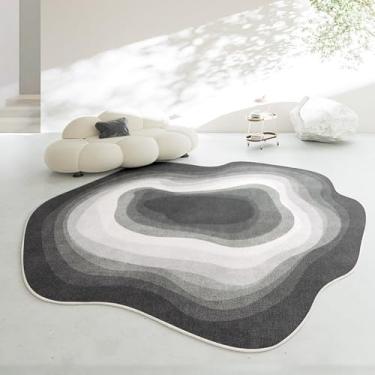 Imagem de Irregular Sala de estar Grande Área Tapetes Criativo Minimalista Quarto Tapete Confortável Fácil de Cuidar Mesa de Centro Tapete Decorativo, PW898, QT, 200X200CM