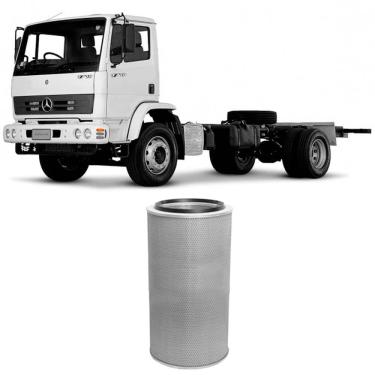 Imagem de Filtro Ar Mercedes Benz 1718 OM366 91 a 2012 Metal Leve