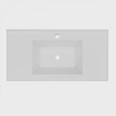 Imagem de Bancada Lavatório em Mármore Sintético 80cm Quadri Móveis Bosi