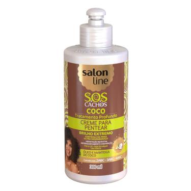 Imagem de Creme Para Pentear s. o. S Cachos Coco Tratamento Profundo 300ml