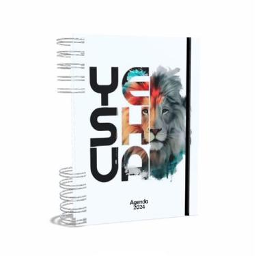 Imagem de Agenda Gospel Cristã 2024 Datada - Yeshua-  A5 2024 - Um Versículo em 