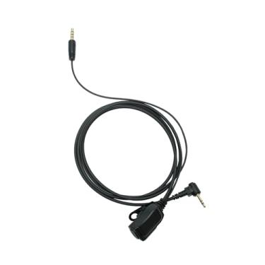Imagem de Sarcia Adaptador de áudio de 2,5 mm a 3,5 mm com microfone PTT compatível com rádios Motorola Talkabout T100 T200 T200TP T260 T260TP T400 T460 T800 MR350R MH230R e fones de ouvido de áudio de 3,5 mm